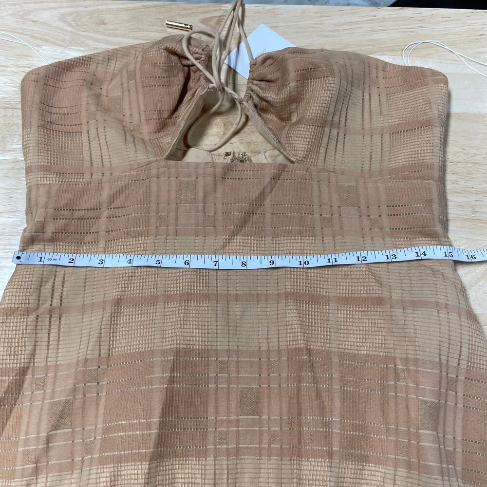 Significant Other NWT Danica Halter Cutout Maxi Dress Size 8 Tiered Flounce Hem - Picture 7 of 12